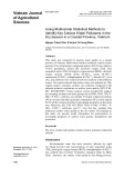 Using multivariate statistical methods to identify key surface water pollutants in the dry season in a Coastal province, Vietnam