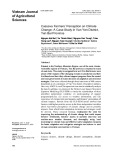 Cassava farmers’ perception on climate change: A case study in Van Yen district, Yen Bai province