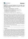 Ecological risk assessment attributed to rice and maize yield reduction due to long-term ground-level O3 impacts: A case study in Tay Ninh, Vietnam