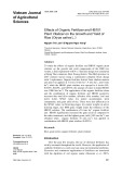 Effects of organic fertilizer and HB101 plant vitalizer on the growth and yield of rice (Oryza sativa L.)