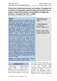 Clinical and subclinical features and results of treatment of neonatal unconjugated hyperbilirubinemia jaundice due to maternal child blood group incompatibility at Haiphong Children’s Hospital from 2017 to 2022