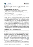 Exploiting the results of running the GEOS-CF model to evaluate PM2.5 concentration in near real-time in Vietnam