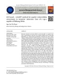 GIS based – GALDIT method for aquifer vulnerability assessment to seawater intrusion: Case of a qp2-3 aquifer of Mekong Delta