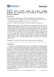 Evaluate coastal seawater quality and propose sampling frequency for monitoring in the Northeast of Quang Ninh Province, Vietnam