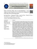 Short overview about iron ore beneficiation: a case study in recovering the iron ore from the tailing pond of the Kip-Tuoc processing plant