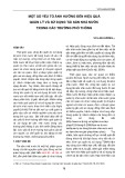 Một số yếu tố ảnh hưởng đến hiệu quả quản lý và sử dụng tài sản nhà nước trong các trường phổ thông