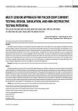 Multi-sensor approach for pulsed eddy current testing: Design, simulation, and non-destructive testing potential