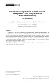 Các nhân tố ảnh hưởng đến quản lý tài chính cá nhân của sinh viên: Nghiên cứu trường hợp sinh viên của Trường Đại học Quy Nhơn