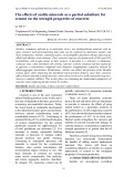 The effects of zeolite minerals as a partial substitute for cement on the strength properties of concrete