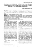 Vận dụng thuyết quản lý chất lượng tổng thể (TQM) trong quản lý chất lượng đào tạo cao cấp lý luận chính trị ở Học viện Chính trị khu vực II