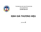 Bài giảng Định giá thương hiệu: Chương 1 - TS. Nguyễn Ngọc Quang