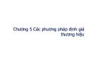 Bài giảng Định giá thương hiệu: Chương 5 - TS. Nguyễn Ngọc Quang