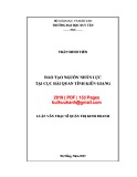 Luận văn Thạc sĩ Quản trị kinh doanh: Đào tạo nguồn nhân lực tại Cục Hải quan tỉnh Kiên Giang