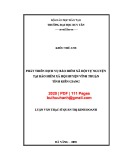 Luận văn Thạc sĩ Quản trị kinh doanh: Phát triển dịch vụ bảo hiểm xã hội tự nguyện tại Bảo hiểm xã hội huyện Vĩnh Thuận, tỉnh Kiên Giang