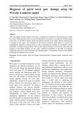 Diagnosis of spiral bevel gear damage using the Wavelet transform model