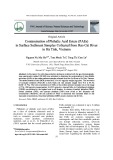 Contamination of phthalic acid esters (PAEs) in surface sediment samples collected from Rao Cai River in Ha Tinh, Vietnam