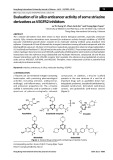 Evaluation of in silico anticancer activity of some striazine derivatives as VEGFR2 inhibitors