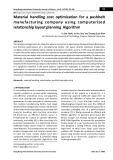 Material handling cost optimization for a pushbelt manufacturing company using computerized relationship layout planning Algorithm