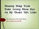 Bài giảng Phương pháp tính toán trong khoa học và kỹ thuật vật liệu: Đồ thị