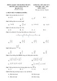 Đề thi giữa học kì 1 môn Toán lớp 7 năm 2024-2025 có đáp án - Trường THCS Giồng Ông Tố, Thủ Đức (Đề tham khảo)