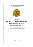 Giáo trình Sức khỏe môi trường (Ngành: Hộ sinh - Trình độ: Cao đẳng) - Trường Cao đẳng Y tế Thanh Hoá