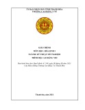 Giáo trình Hóa sinh 1 (Ngành: Kỹ thuật xét nghiệm - Trình độ: Cao đẳng) - Trường Cao đẳng Y tế Thanh Hoá