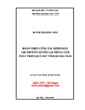 Luận văn Thạc sĩ Kế toán:  Hoàn thiện công tác kiểm soát chi thường xuyên tại Trung tâm Phát triển Quỹ đất tỉnh Quảng Ngãi