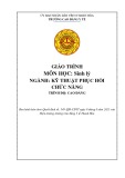 Giáo trình Sinh lý (Ngành: Kỹ thuật phục hồi chức năng - Trình độ: Cao đẳng) - Trường Cao đẳng Y tế Thanh Hoá