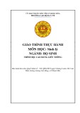 Giáo trình Thực hành Sinh lý (Ngành: Hộ sinh - Trình độ: Cao đẳng) - Trường Cao đẳng Y tế Thanh Hoá