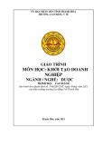 Giáo trình Khởi tạo doanh nghiệp (Ngành: Dược - Trình độ: Cao đẳng) - Trường Cao đẳng Y tế Thanh Hoá