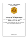 Giáo trình Sức khỏe môi trường (Ngành: Kỹ thuật xét nghiệm y học - Trình độ: Cao đẳng) - Trường Cao đẳng Y tế Thanh Hoá