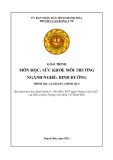 Giáo trình Sức khỏe môi trường (Ngành: Dinh dưỡng - Trình độ: Cao đẳng) - Trường Cao đẳng Y tế Thanh Hoá