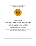 Giáo trình Dinh dưỡng học đường (Ngành: Dinh dưỡng - Trình độ: Cao đẳng) - Trường Cao đẳng Y tế Thanh Hoá