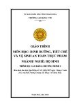 Giáo trình Dinh dưỡng, tiết chế và vệ sinh an toàn thực phẩm (Ngành: Hộ sinh - Trình độ: Cao đẳng) - Trường Cao đẳng Y tế Thanh Hoá