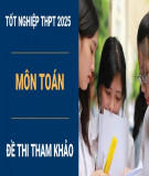 Đề minh họa cho kì thi tốt nghiệp THPT từ năm 2025 môn Toán có đáp án - Bộ GD&ĐT