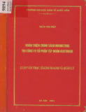 Luận văn Thạc sĩ Kinh doanh và quản lý: Hoàn thiện chính sách marketing tại Công ty cổ phần tập đoàn Austdoor