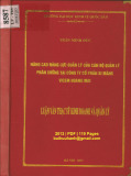 Luận văn Thạc sĩ Kinh doanh và quản lý: Nâng cao năng lực quản lý của cán bộ quản lý phân xưởng tại Công ty cổ phần xi măng Vicem Hoàng Mai