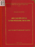 Luận văn Thạc sĩ Kinh doanh và quản lý:  Quản lý nhà nước về đất đai tại thành phố Hải Dương, tỉnh Hải Dương