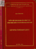 Luận văn Thạc sĩ Kinh doanh và quản lý: Chiến lược kinh doanh của Công ty CP Công nghệ Quản lý và Tư vấn FACA Việt Nam