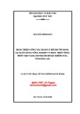 Luận văn Thạc sĩ Tài chính ngân hàng: Hoàn thiện công tác quản lý rủi ro tín dụng tại Ngân hàng Nông nghiệp và Phát triển Nông thôn Việt Nam - Chi nhánh huyện Krông Pắc tỉnh Đăk Lăk