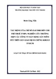 Luận văn Thạc sĩ Tài chính ngân hàng: Tác động của chỉ số Z-Score đến chi phí thuế TNDN - Nghiên cứu trường hợp các công ty bất động sản niêm yết trên sàn giao dịch chứng khoán TP. HCM