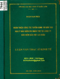 Luận văn Thạc sĩ Kinh doanh và quản lý:   Hoàn thiện công tác tuyển dụng và đào tạo đại lý bảo hiểm phi nhân thọ  tại Công ty Bảo hiểm Bảo Việt Lai Châu