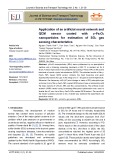 Application of an artificial neural network and QCM sensor coated with γ-Fe2O3 nanoparticles for estimation of SO2 gas sensing characteristics