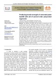 Predicting tensile strength of cemented paste backfill with aid of second order polynomial regression