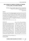 The changes of serum cytokines according to the level of asthma control