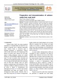 Preparation and characterization of calcium oxide from snail shell