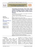 Forecasting construction price index using artificial intelligence models: Support vector machines and radial basis function neural network