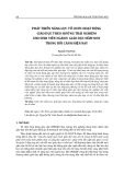 Phát triển năng lực tổ chức hoạt động giáo dục theo hướng trải nghiệm cho sinh viên ngành Giáo dục mầm non trong bối cảnh hiện nay