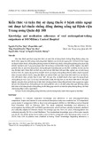 Kiến thức và tuân thủ sử dụng thuốc ở bệnh nhân ngoại trú được kê thuốc chống đông đường uống tại Bệnh viện Trung ương Quân đội 108