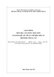 Giáo trình Xây dựng thực đơn (Ngành: Kỹ thuật chế biến món ăn - Trình độ: Trung cấp) - Trường Trung cấp Kinh tế - Kỹ thuật Bình Thuận